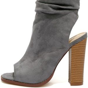 Lulu's Peep Toe Booties